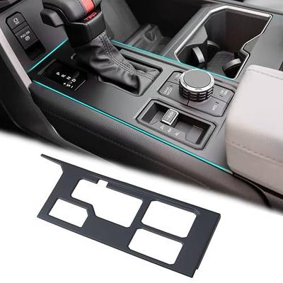 JDMCAR Gear Shift Panel Trim Cover for 2022-2026 Toyota Tundra Sequoia | Matte black anti-scratch decorative sticker made of high-quality ABS. Perfectly fits 2022-2026 Tundra and Sequoia