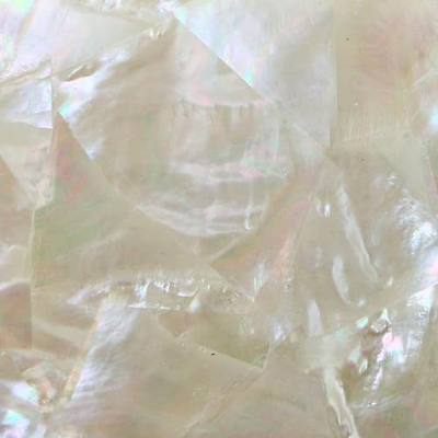 Mother of Pearl Shell Inlay Veneer for DIY or Professional Inlay Embellishments - Sustainable New Zealand Natural Mosaic- with 3M Double Sided Tape Backing - 9.45"X2.75"