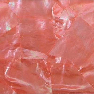 Mother of Pearl Shell Inlay Veneer for DIY or Professional Inlay Embellishments - Sustainable New Zealand Pink Quartz- with 3M Double Sided Tape Backing - 9.45"X2.75"