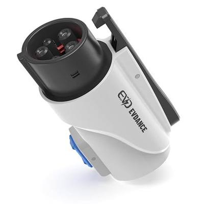 EVDANCE Tesla to J1772 Charging Adapter - Max 80A & 250V J1772 EV Adapter Compatible with Tesla Destination Chargers and Mobile Connectors (for Tesla Level 1/2 Chargers(80A Max), White)