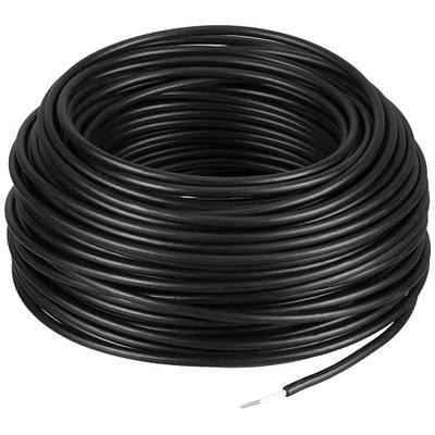 Kanayu Electric Fence Wire Double Insulated Underground Hard Cable Double Insulated Wire Underground Electric Fence Core Cable, Spooled on Plastic Reel(Black,100 Ft, 14 Guage)
