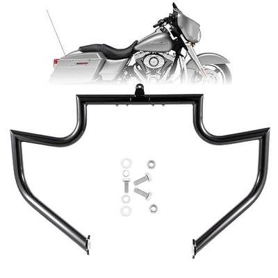 Kinglemc Crash Bar Engine Guard Highway Bar for Harley Davidson Touring Road Glide Road King Street Glide Electra Glide CVO and Trike Models (Fit for Touring 2009-2025 Gloss Black)