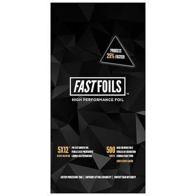 FASTFOILS 5 x 7 Inches Pre Cut Foils - Lightweight Hair Foils for Highlighting - 500 Sheets