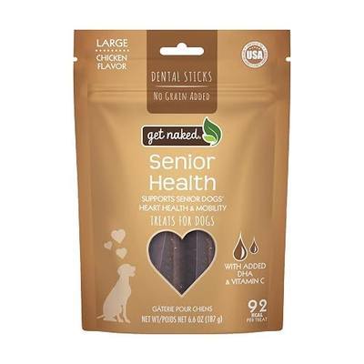 Get Naked Dental Sticks Grain-Free Chicken Flavor Dog Treats, Senior Health Large 6.6-oz Bag