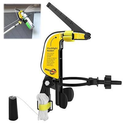 Spray can Extension Pole Adaptor,Adjustment Sprayer Bracket Adaptor, Black | Dual Wing Lock, Night Use, Adapts for Wasp/ Hornet/ Bee Spray Long Range, Spray Paint/ Window Cleaner/ Tree Pruning Sealer