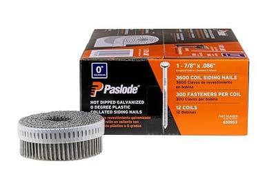 Paslode Coil Siding Nail, 650955, 1 7/8 inch x .086 Gauge, Hot Dipped Galvanized, 3,600 Per Box