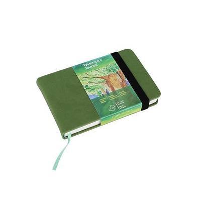 tumuarta Watercolor Journal, 3.5x5.5”, 140 LB, 300 GSM, Cotton Paper, Cold Press, 24 Sheets, 48 Pages, Watercolor Sketchbooks for Use As Travel Notebook Mixed Media Pad On The Go
