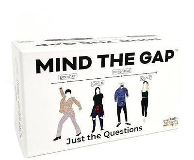 Spin Master Games Mind the Gap Just the Questions Family Trivia Game | 1000 New Generational Questions, Sparks Fun Family Conversations, Fun Choice for Family Game Night, 2+ Players, Ages 12+