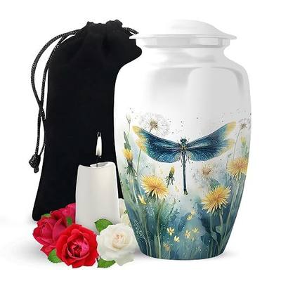 YATSKIA Aurors Borealis Urns for Human Ashes Adult Female, Mini Burial Urn for Ashes Adult Male, Little Memorial Urn for Ash, (Pack of 1, 3 Inch)