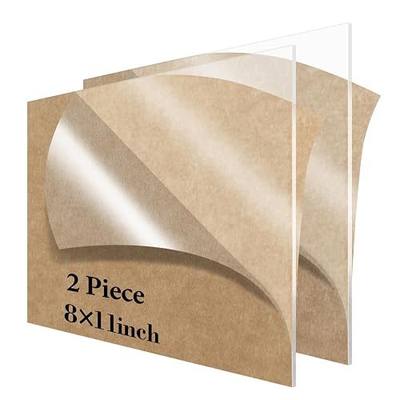 Acrylic Sheet 8 x 11 Clear Plexiglass Sheet 1/8 inch Thick 3mm, for Sign,Craft, Photo Frame, DIY Display Projects…