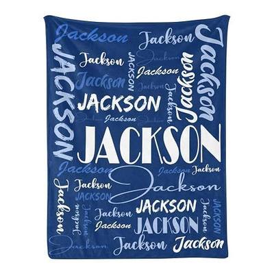 Dr.TOUGH Personalized Name Blanket Personalized Blanket for Adult Kids with Name Personalized Throw Blanket for Christmas Birthday Gifts