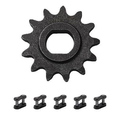KAMIER Upgraded 25H Chain 13T Teeth Motor Sprocket Master Link Replacement for Razor MX500 MX650 SX500 Mcgrath Dirt Rocket Bike RSF650 MY1020 Motor Kids Electric Scooter Mini Bike Go Kart Cart Parts