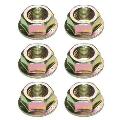 Spindle Blade Nuts of Hex Flanged, 5/8"-18 Thread.Replaces 712-0417, 753-05549, 912-0417A for Cub Cadet,Zero Turn Mower RZT50, MTD, White, Toro, Troy Bilt Garden Tractors (6pcs Pack)