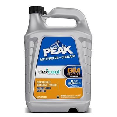 PEAK DEX-Cool® Antifreeze + Coolant, Premium Engine Coolant with Antifreeze, Car Antifreeze Coolant Mixture for GM Vehicles, 1 Gallon