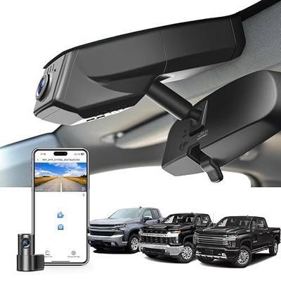 4K Dash Cam for Silverado 1500 2019-2021, 1500 Limited 2022 & HD 2020-2023 | Model B, Front 4K & Rear 1080P Dash Cam, Model B & A Same Years but Sensor Cover are Different, WiFi & APP, 128GB Card, GPS