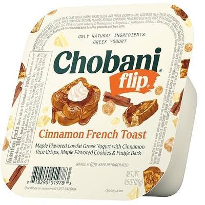 Chobani® Flip® Low-Fat Greek Yogurt Cinnamon French Toast 4.5oz