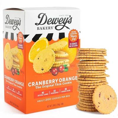 Dewey's Bakery Cranberry Orange Moravian Cookie Thins, 28 oz, 1 Pack