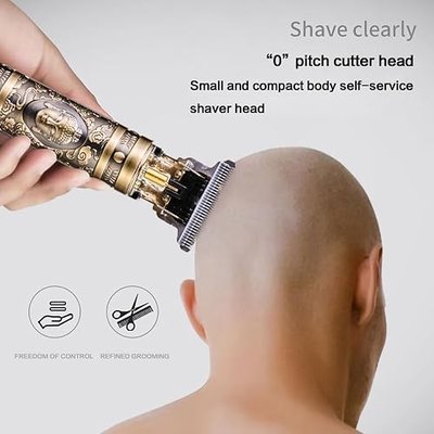 Professional Mens Hair Clippers Zero Gapped Cordless Hair Trimmer Professional Haircut & Grooming Kit for Men Rechargeable