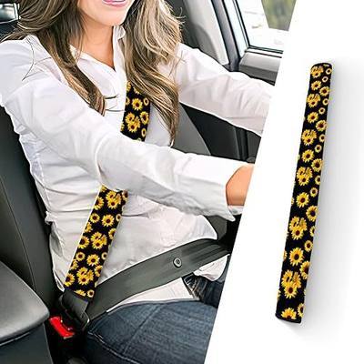 Seat Belt Cover Pad For Adults,1pc Extra Long Seatbelt Covers,seat belt covers,Soft Sunflower Car Seat Belt Strap Cushion for Sedan SUV Trucks, Shoulder Neck Chest Protector Pad.Car Accessories 5