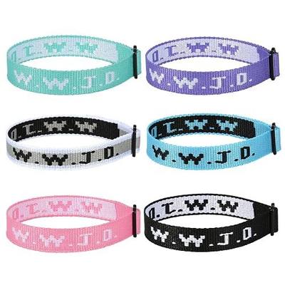 6PCS WWJD Bracelet for Women Men, Christian Gifts Wristbands, WWJD Rubber Bracelets - What Would Jesus Do Bracelet