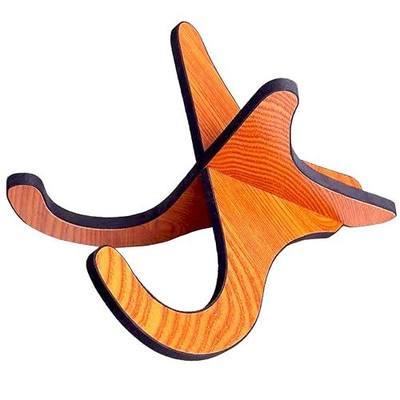 Wooden Texture Ukulele Stand- Instrument Stand for Violin,Banjo,Lyra,Two Simple Sliders, Easy to Carry