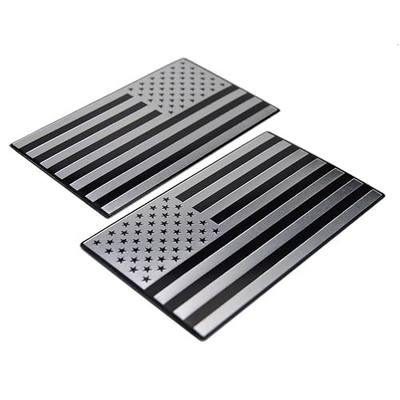 Embossed 3D Metal American Flag Emblem Decal USA US Badge for F150 Ram Silverado Pickup Motorcycle Exterior Door Panel Fender Bumper Guard Trunk Tailgate Window