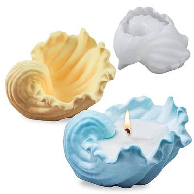 Wehous Unique Holder Resin Molds Silicone, Wave Shell Tray Silicone Mold, Bowl Epoxy Resin Casting Mold for DIY Jewelry Plate Candle Holder Candy Container Storage Craft Gift