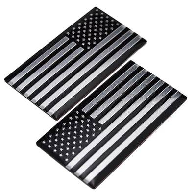 3D Metal US Flag Emblem, Fits Ford F150 Ram Chevy Silverado | Flexible aluminum, bendable for curved surfaces,ideal for car,motorcycle,luggage, toolbox, laptop, locker