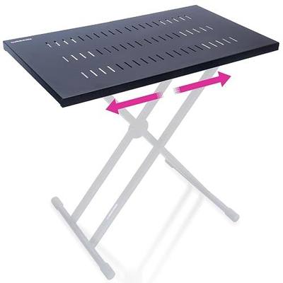 Liquid Stands Utility Table Top ONLY for X Style Keyboard Stands and Z Style Piano Stand - Portable DJ Table Stand, Dj Mixer Desk Top