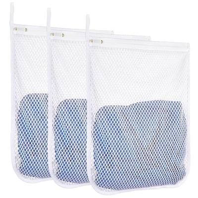 3 pcs Durable Honeycomb Mesh Laundry Bags for Delicates 12" x 15" (3 Medium)