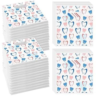 Colarr 400 Pcs Tooth Patient Care Dental Bags 9 x 8 Inches Plastic Merchandise Bags Dental Bags for Patients Dental Clinics Patient Encouragement Gifts Party Favors (Dental)