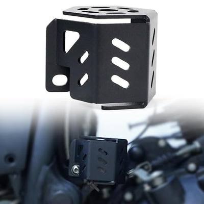 Rear Brake Fluid Reservoir Guard Cover Fit for Himalayan 2016-2023 | Steel, Protects Reservoir from Impact, Quick Install No Special Tools, Durable