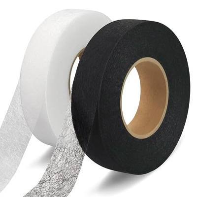 140 Yards Stitch Witchery Hemming Tape, 1 inch Iron Hemming Tape, 2 Rolls Iron on Tape for Hemming,Hem Tape No Sewing, Fusible Tape Adhesive Wonder Web for Curtain, Pants, Clothes