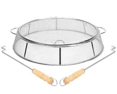 Fire Pit Spark Protector Screen for Solo Stove Bonfire Shield | Portable Outdoor Fire Pit Accessories for Backyard and Outdoor Fire Pits Hot Embers, Stainless Steel