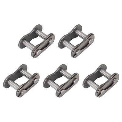 5PCS 06B Roller Chain Connecting Links, 3/8 Inch Pitch | Master Connector Link Carbon Steel, Standard Connecting Split Link for 06B Chain