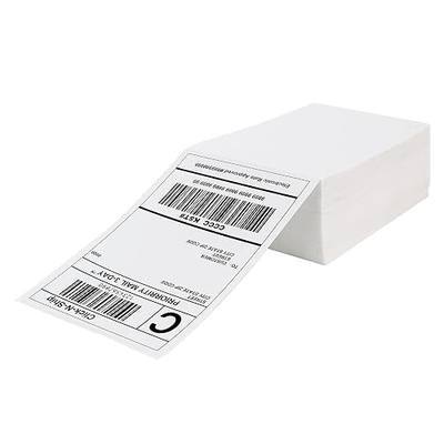 DGBDPACK 4x6 Fanfold Thermal Shipping Labels, 300 Labels Per Stack, Thick Liner & Ultra Strong Adhesive, Works with Zebra Rollo Beeprt Label Printers