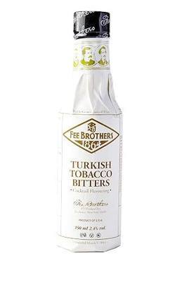 Fee Brothers Turkish Tobacco Cocktail Bitters, 5 fl oz (150ml) | Aromatic Cocktail Mixer & Concentrated Flavoring, Gluten Free, Vegan-Friendly