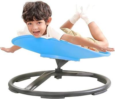 BABAMU Spinning Chair for Autistic Kids, Sensory Swivel Chair, 220LBS Weight Capacity, Autism Sensory Products, Autism Toys, Sensory Toy (Blue, Egg)