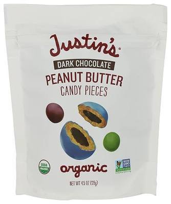 Justin's Dark Chocolate Peanut Butter Candy Pieces - 4.5oz bag