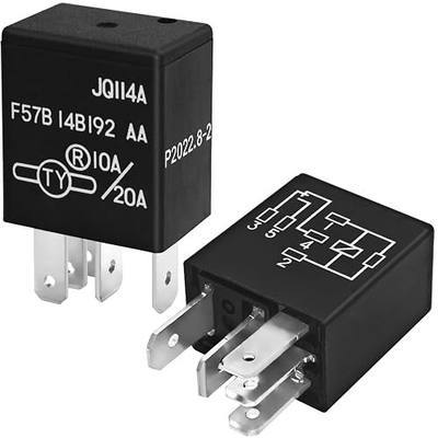 Relay F57B14B192AA (Set of 2) 10A/20A 12VDC 5Pins, Replacement for F57B 14B192 AA, RY612, 965453041, F5TZ-14N089-B, F5TZ14N089BA - Compatible for Select Ford Vehicles