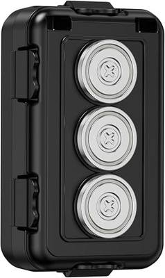Magnetic Key Box,Magnet Key Holder Under car,Hide a Key Magnetic Holder,IPX7 Waterproof Key Hider Outdoor (Regular)
