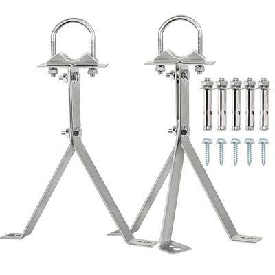 XRDS-RF Antenna Wall Mount 14 Inch Heavy-Duty Stand Off Wall Mast Mount Windproof Antenna Mounting Bracket for TV Antenna Mast (3-Leg + 2-Leg)