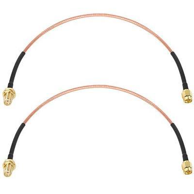 XRDS -RF SMA Cable 1FT, SMA Male to SMA Female Bulkhead RG316 SMA Extension Cable for 4G LTE Router Cellular SDR USB Dongle Receiver(2PCS)