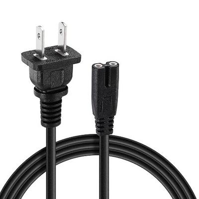 10FT TV Power Cord 2 Prong AC Wall Plug Compatible with Amazon Fire TV 43" 50" 55" 65" 75" 4-Series Omni Series 4K UHD Toshiba Hisense Apple Samsung Smart Cable(10FT)