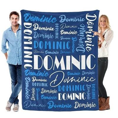 Name Blanket Personalized Blanket for Adult Kids Flannel Customize Throw Blanket Custom (Color 18, 40 x 50 Inches)