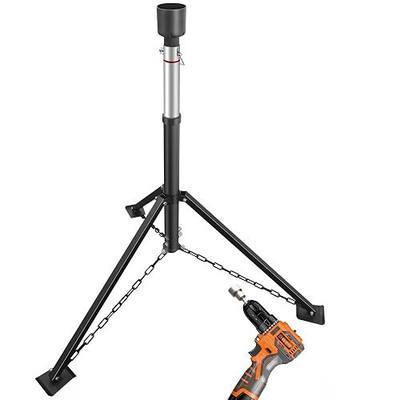 King Pin Tripod Stabilizer Jack for 5th Wheel Trailer Rv, (Allow Drill Adjust), 5000lb Load Capacity & Adjustable Height from 35" to 56"(Patented