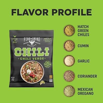 Fire & Smoke Society Chili Verde | Chili Seasoning Mix| 1.2 oz (12-Pack)