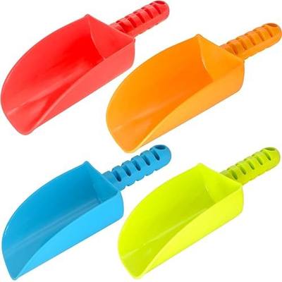 Beach Shovel Toys for Kids: Heavy Duty Plastic Sand Shovels Tools for Toddlers - 4 Pack Outdoor Digging Sandbox Toys Sets