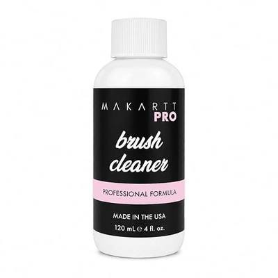 MakarttPro Professional Nail Brush Cleaner & Conditioner, Acrylic Nail Prep & Sanitation Solution for Kolinsky & Acrylic Nail Brushes, Prevents Hardening, Extends Brush Life, Made in USA, 4oz / 118ml