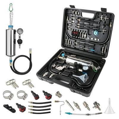 Fuel Injector Cleaner Kit 1000ML 150PSI Non-Dismantle Fuel Injector Tester and Cleaner Kit, throttle valve/TWC/exhaust pipe/intake manifold Cleaning Tool with 40pcs Accessories, for All Petrol Cars